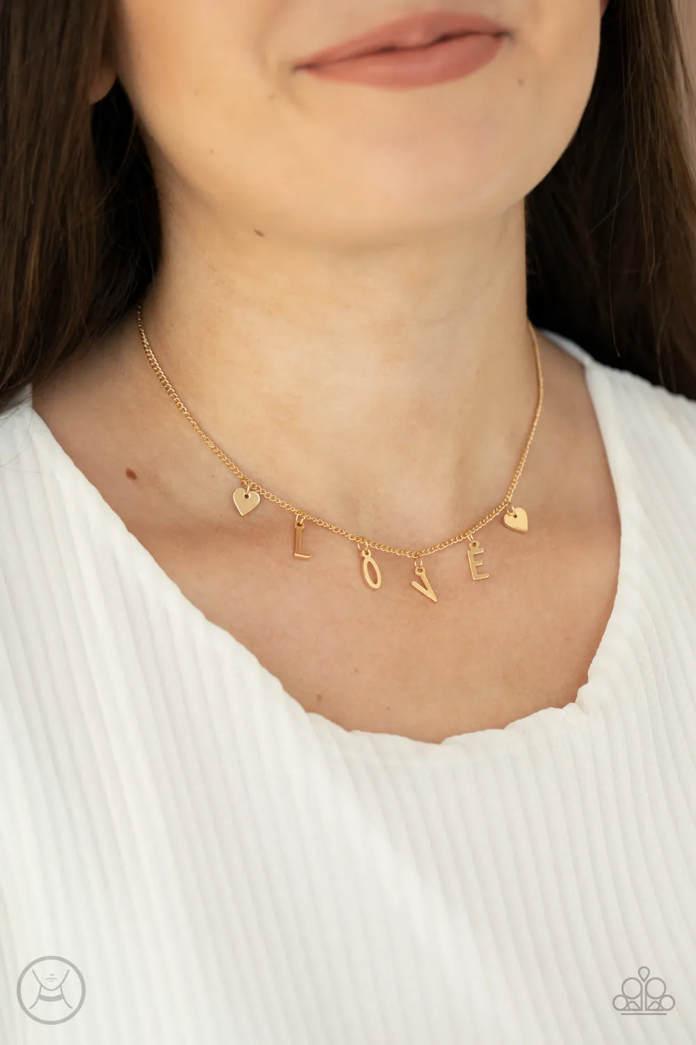 Love Conquers All - Gold Choker