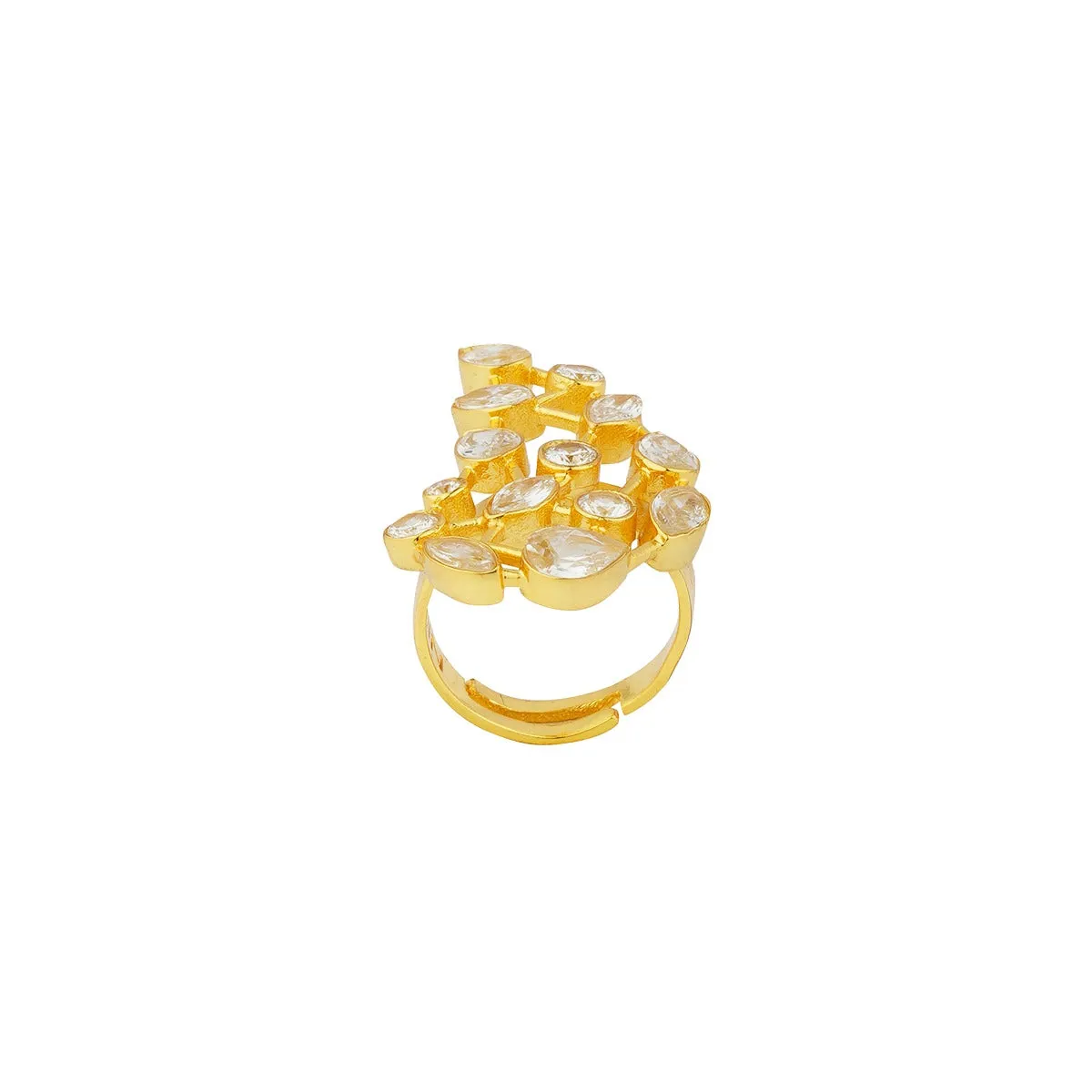 Luminous Crystal Statement Ring