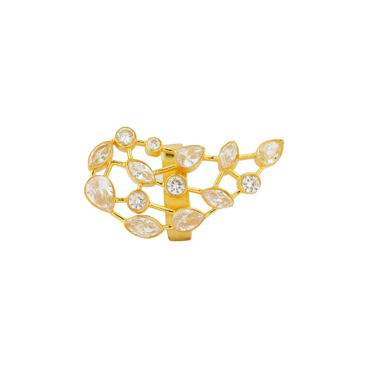 Luminous Crystal Statement Ring