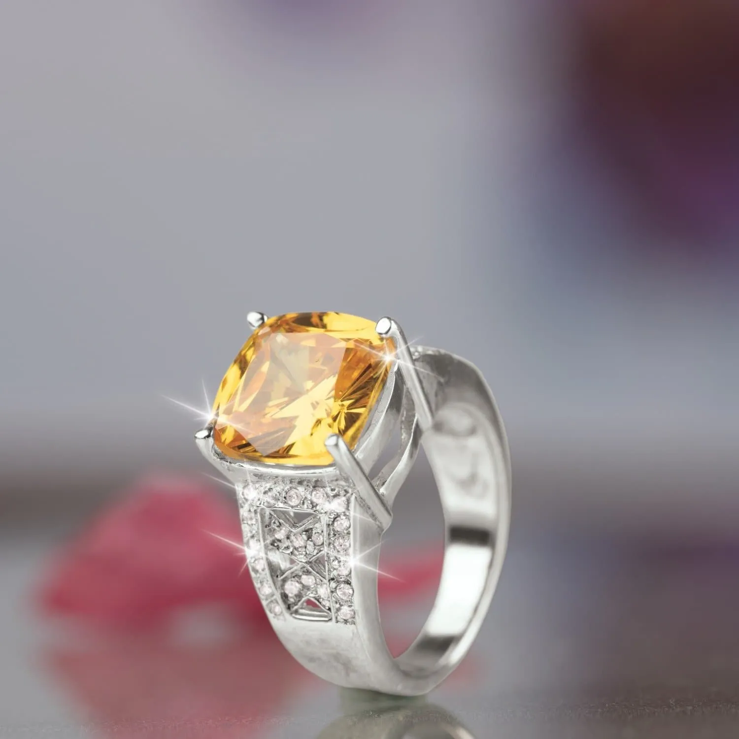 Luxe Canary Ring