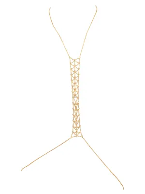 Mesh Spine Body Chain with Zirconia