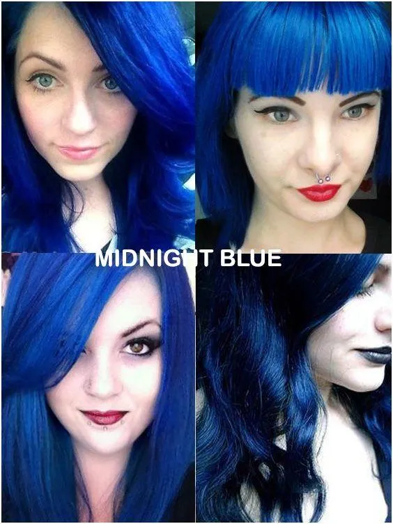 Midnight Blue Directions Semi-Permanent Hair Colour