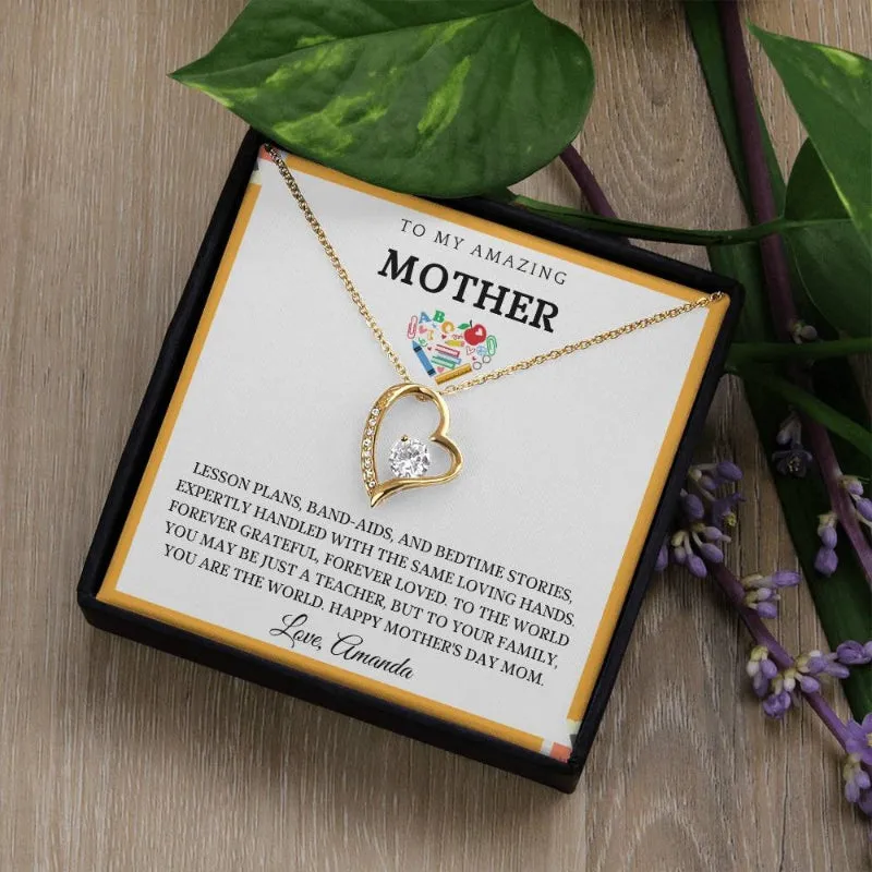 Mom Forever Necklace Gift Set