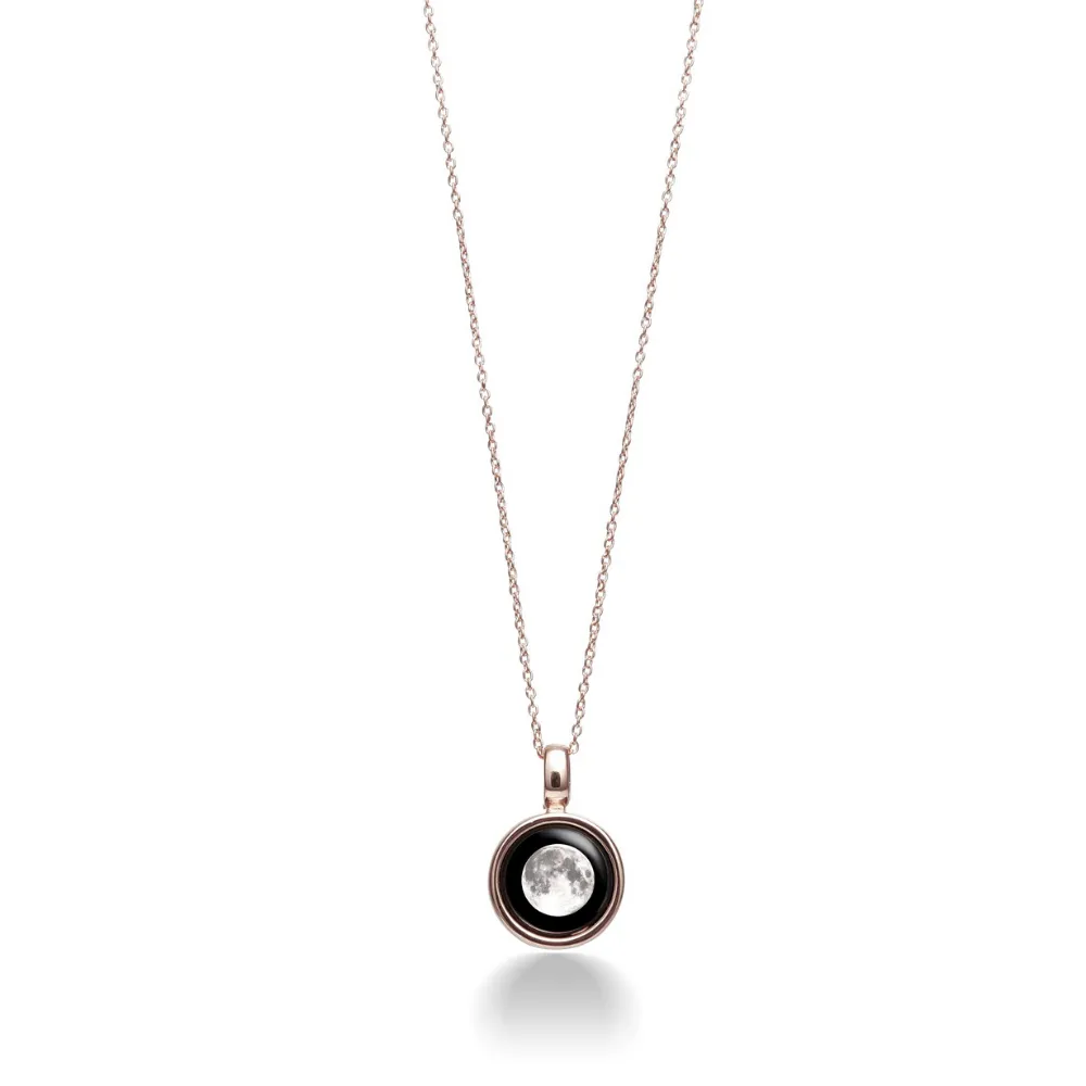 Moonglow Skylight Necklace in Rose Gold