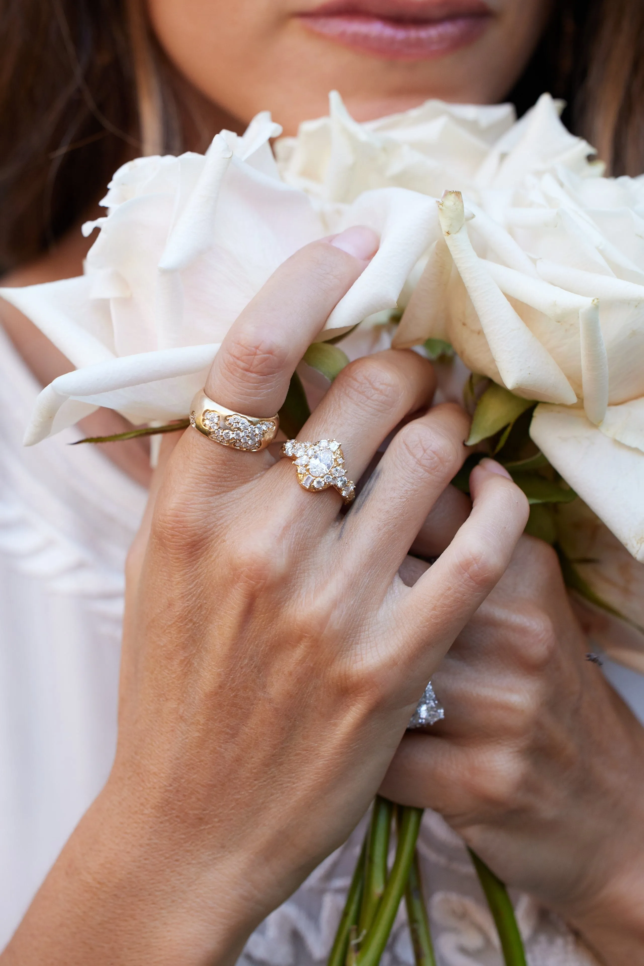 Moonscape Oval Diamond Ring