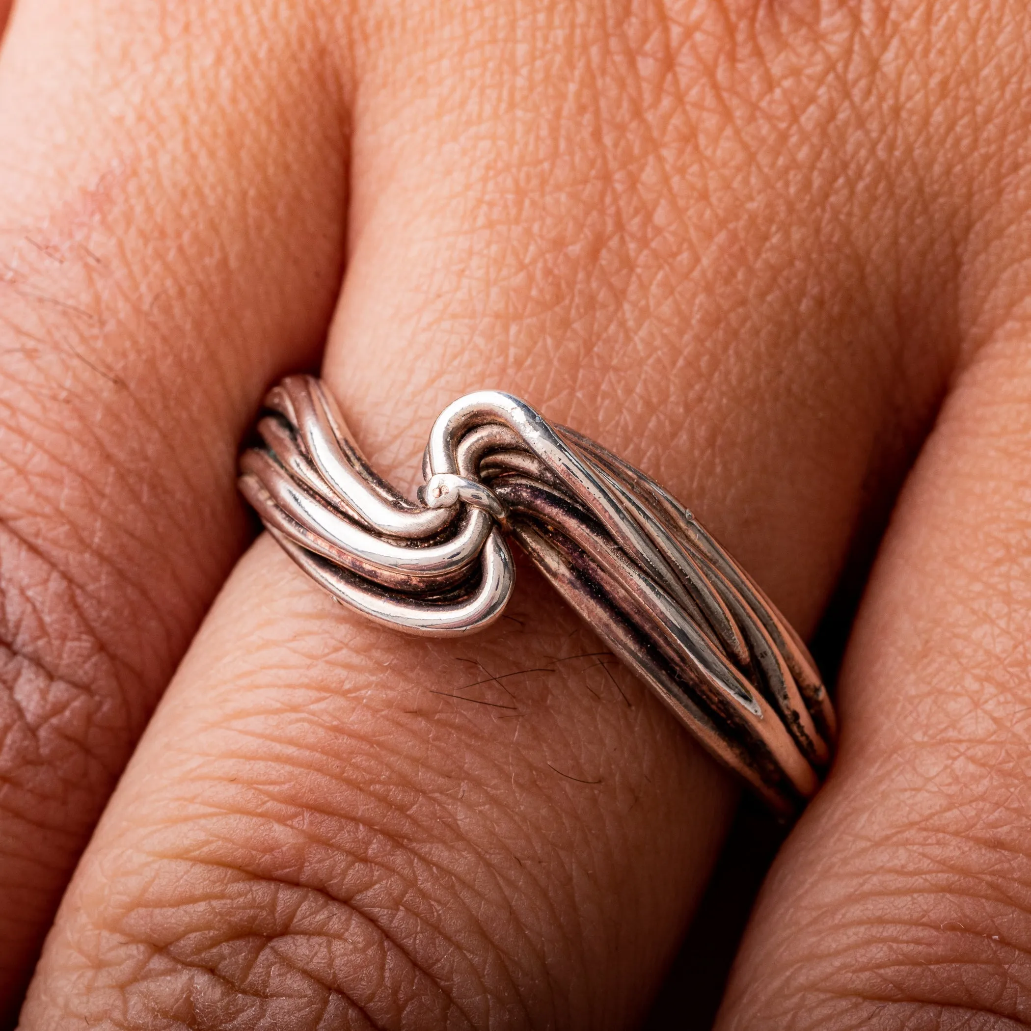 Multi Strand Wave Ring