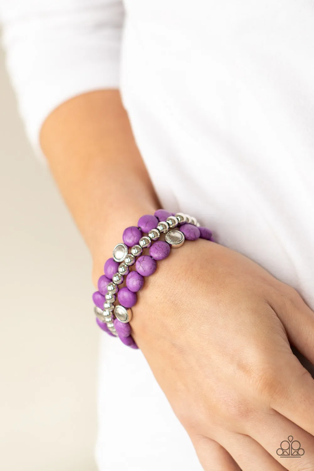 Paparazzi Desert Verbena - Purple Bracelets