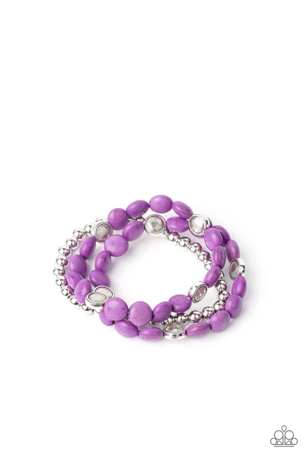 Paparazzi Desert Verbena - Purple Bracelets