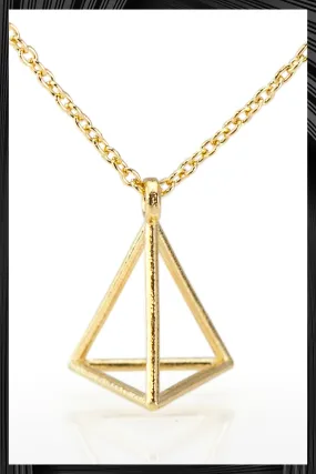 Petite Triangle Necklace | Quick Shipping