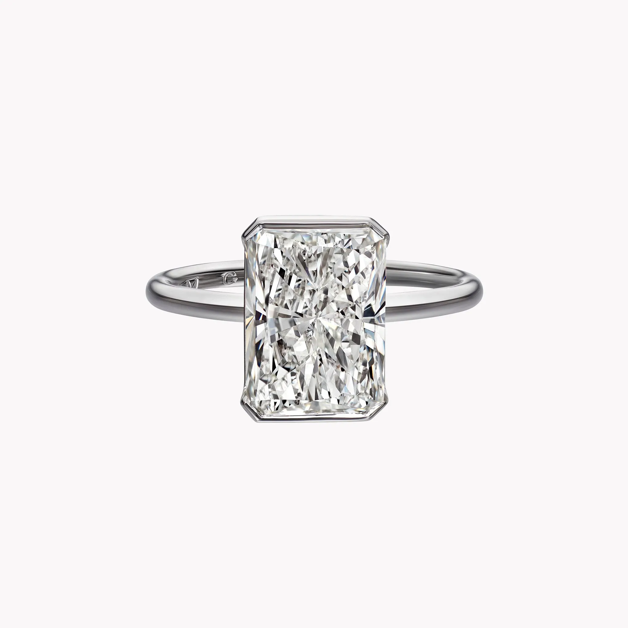 Radiant Cut Solitaire Engagement Ring