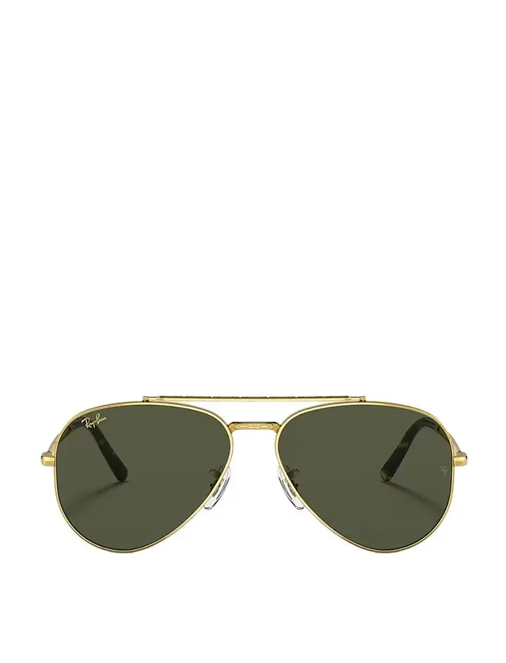 Ray-Ban RB3625 135 58 New Aviator Sunglasses Legend Gold / Green