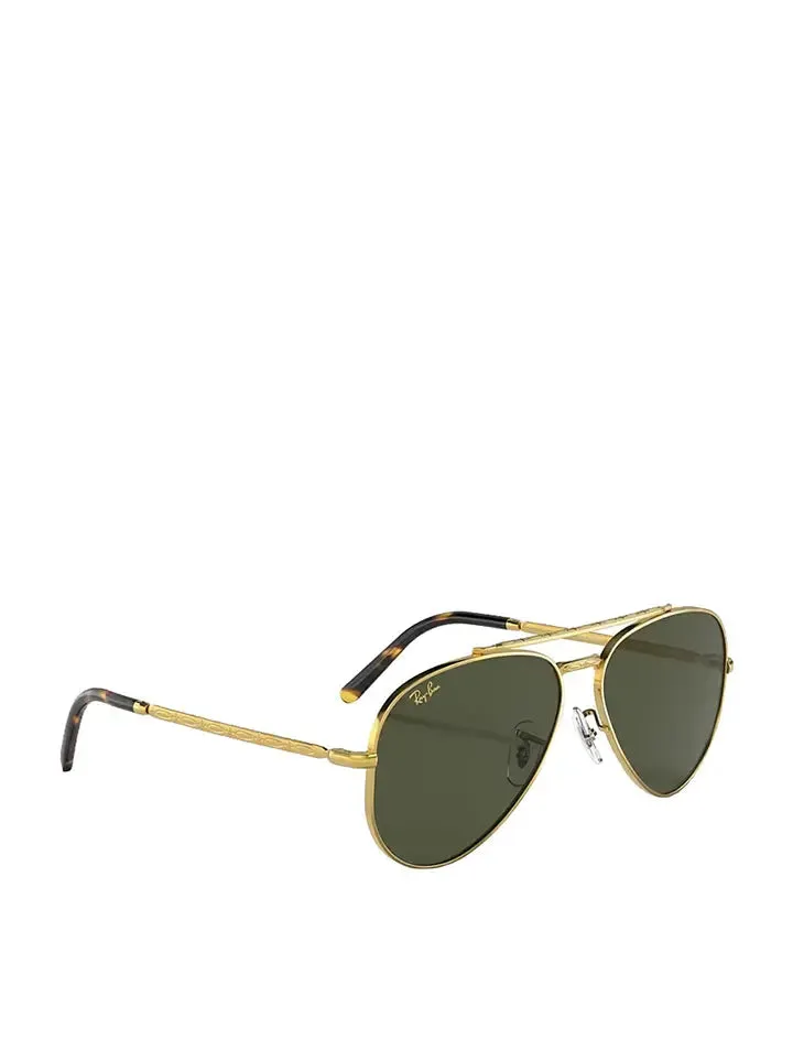 Ray-Ban RB3625 135 58 New Aviator Sunglasses Legend Gold / Green