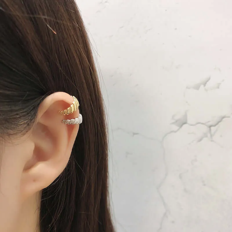 Ripple Clip on Earrings for Women