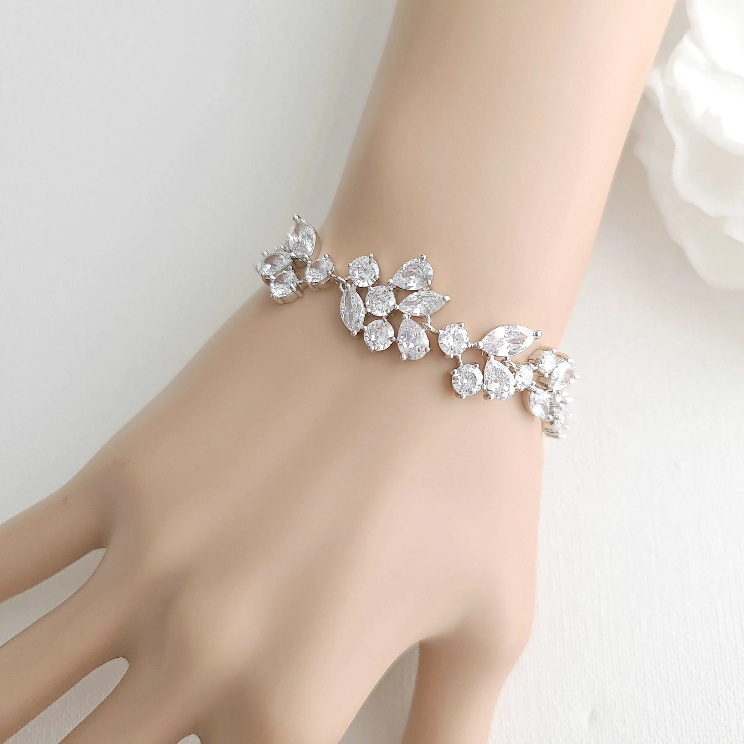 Rose gold Wedding Bracelet- Nicole