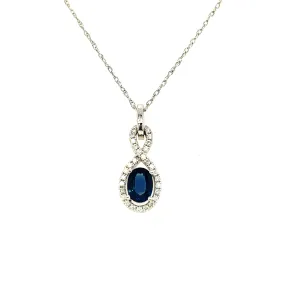 Sapphire and Diamond Necklace