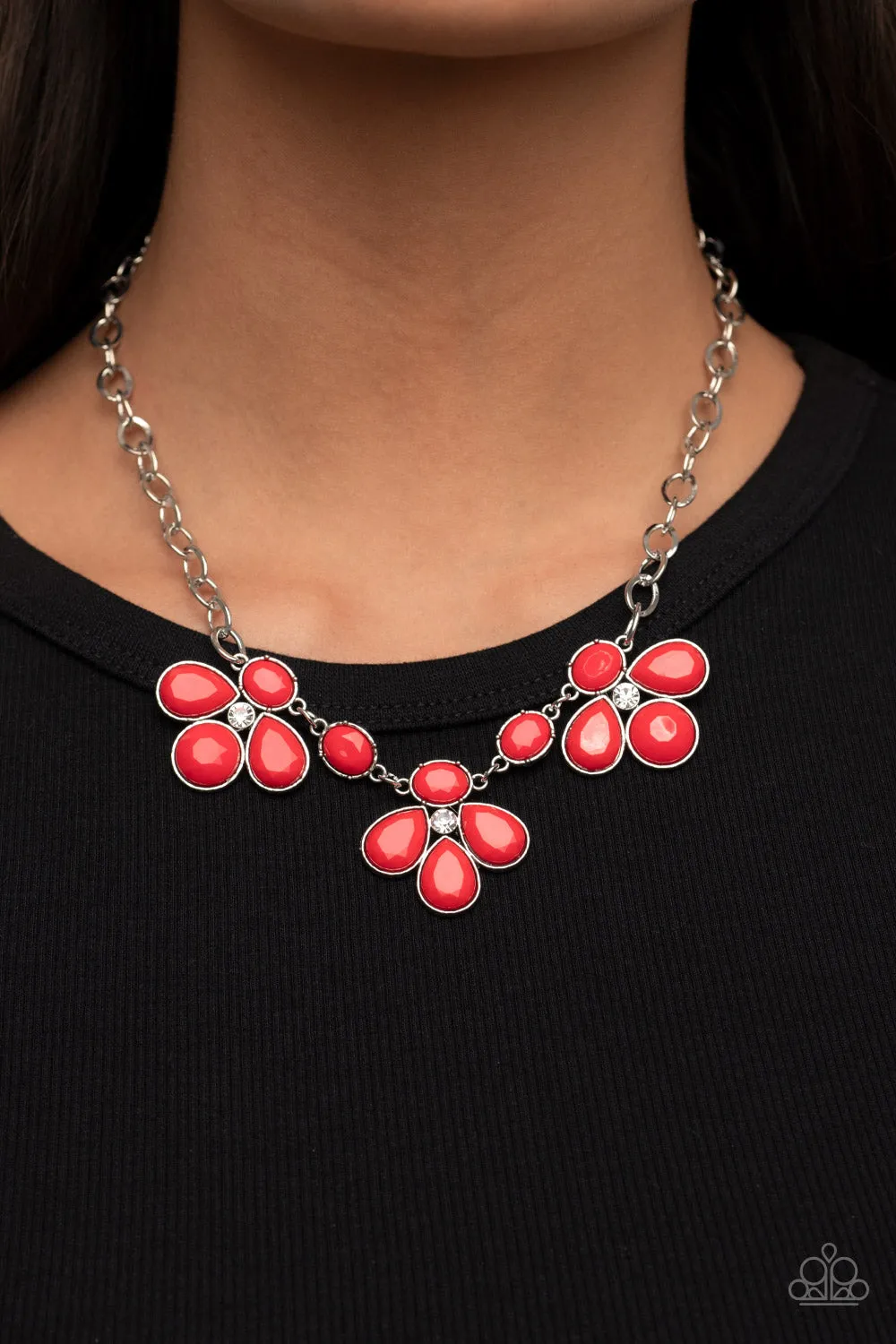 SELFIE-Worth - Red Paparazzi Necklace