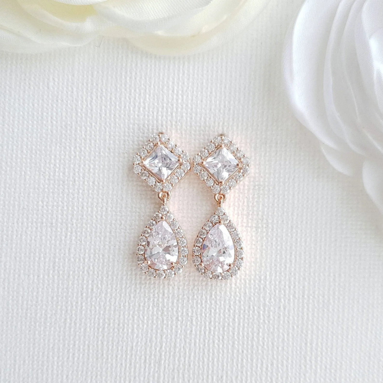 Silver Bridesmaids Earrings- Kala