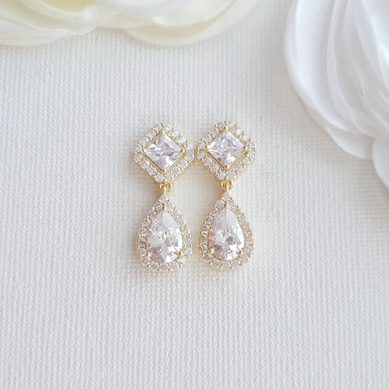 Silver Bridesmaids Earrings- Kala