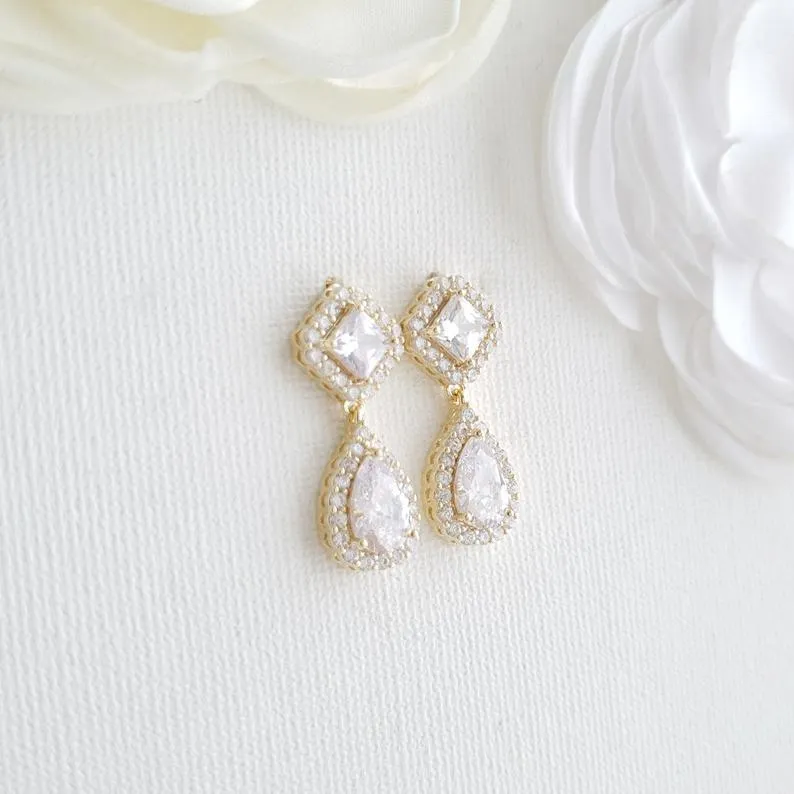 Silver Bridesmaids Earrings- Kala