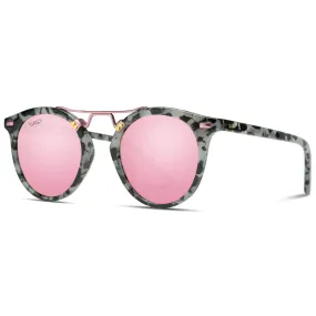 Skylar Double Metal Bridge Polarlized Round Sunglasses