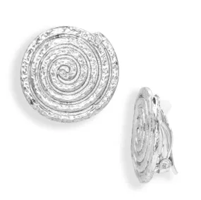 Spiral coil clip-on Earrings