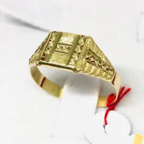 Square Men’s Ring 18K Gold