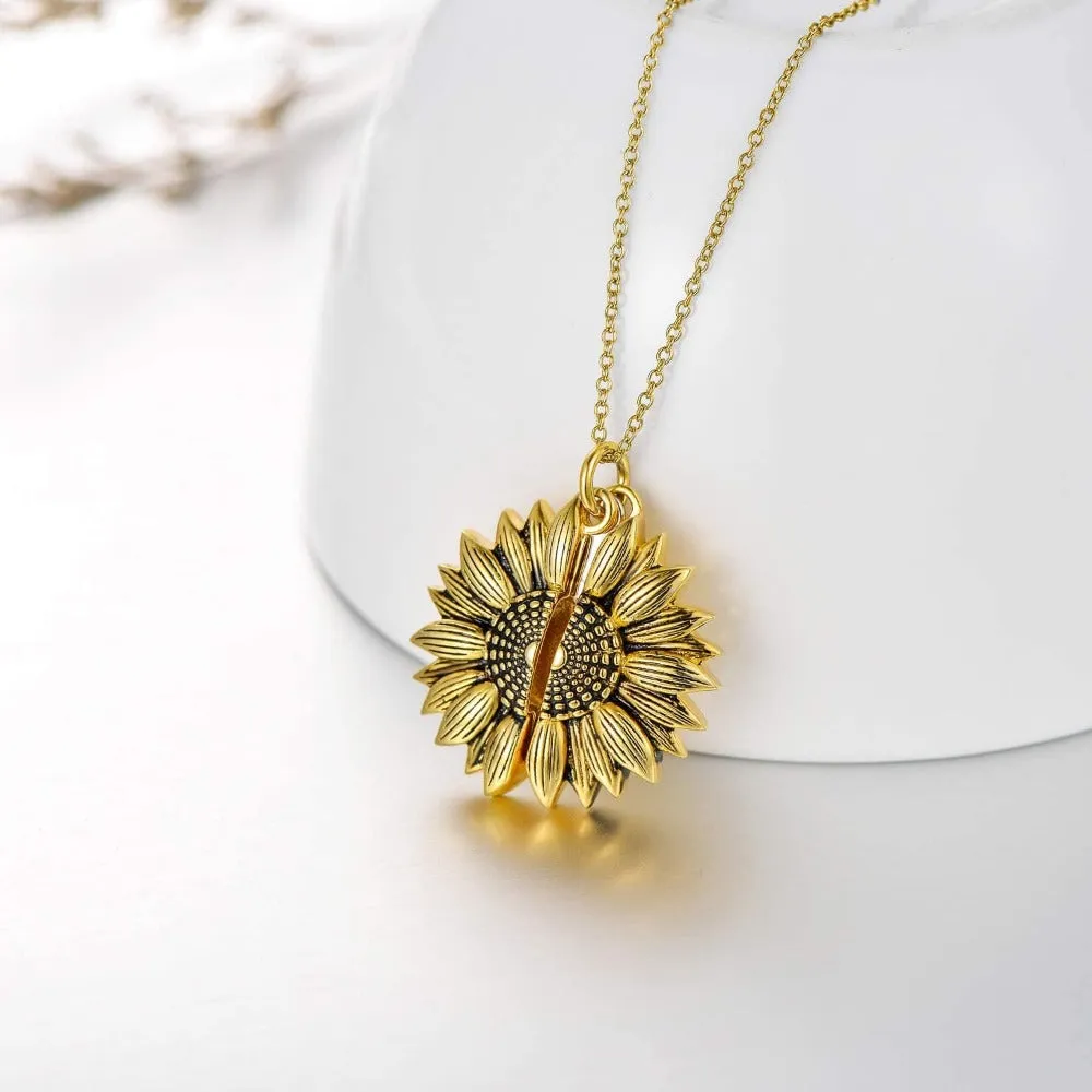 Sunflower Pendant Necklace