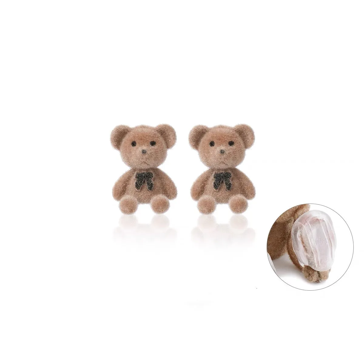 Sweet Bear And Rabbit Earrings/Clips PN6453