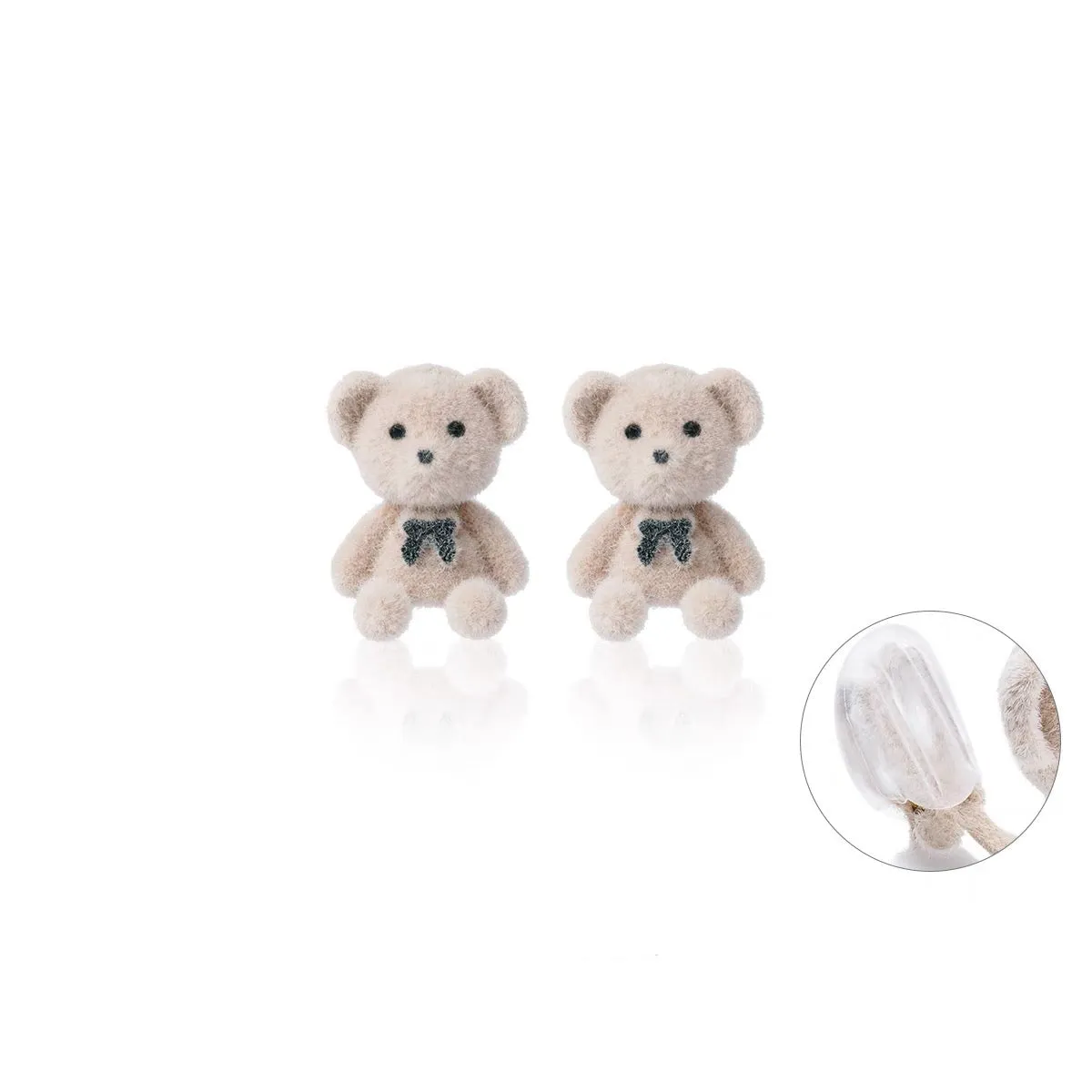 Sweet Bear And Rabbit Earrings/Clips PN6453