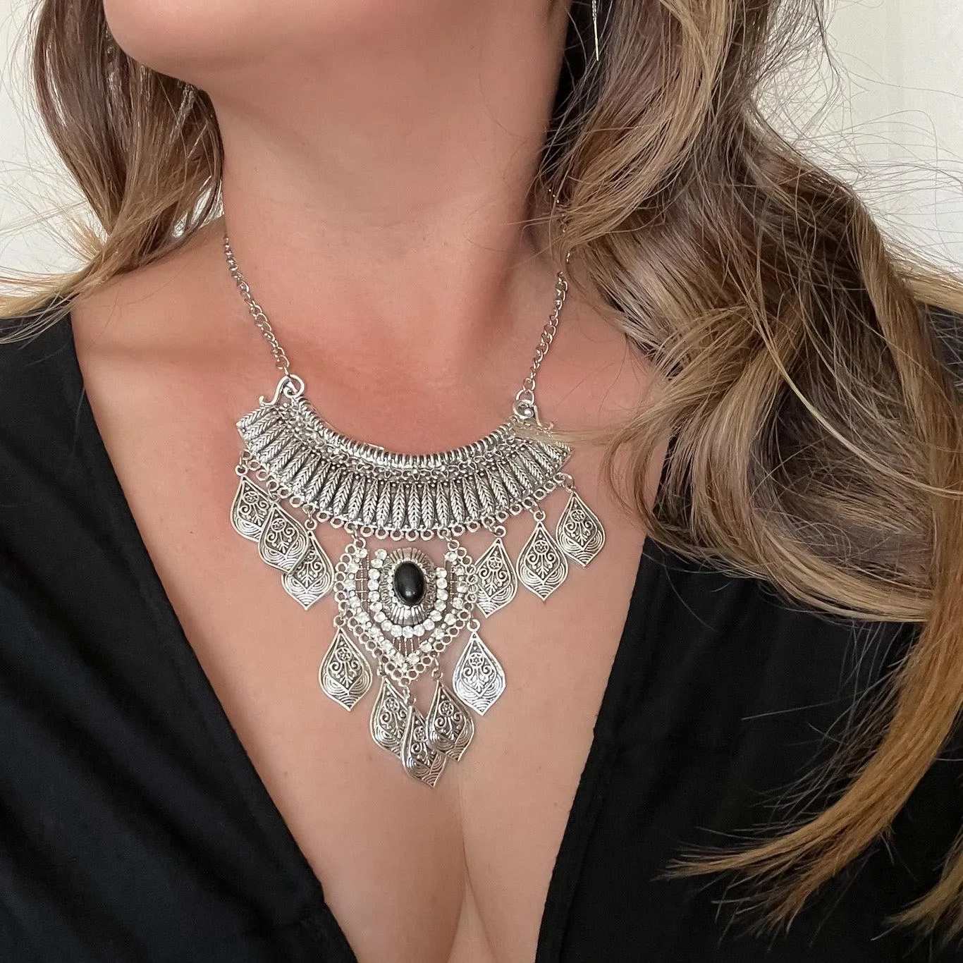 Talia Boho Statement Necklace