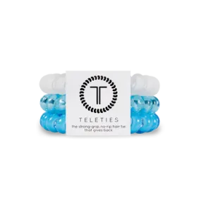 Teleties Hair Tie - Large Band Pack of 3 - Bora Bora