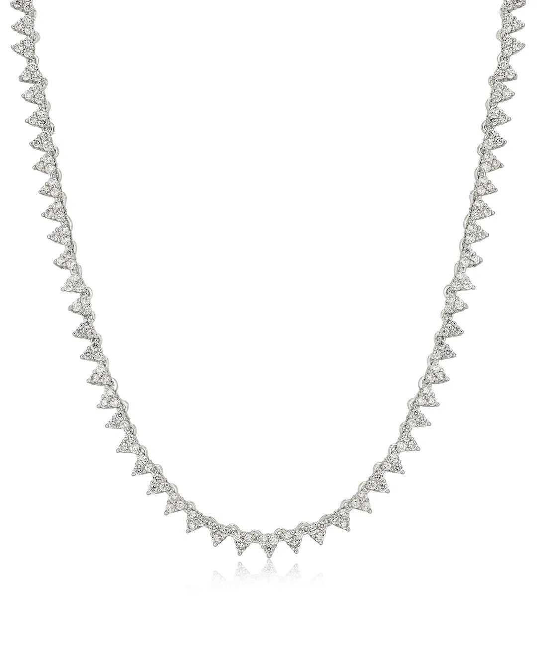 The Isabelle Stud Tennis Necklace