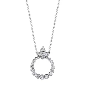 Verragio 18k Hera Small Marquise Circle Diamond Pendant