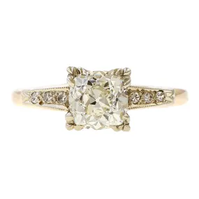 Vintage Engagement Ring, Old Mine 1.32ct.