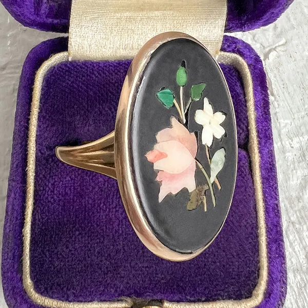 Vintage Pietra Dura Ring