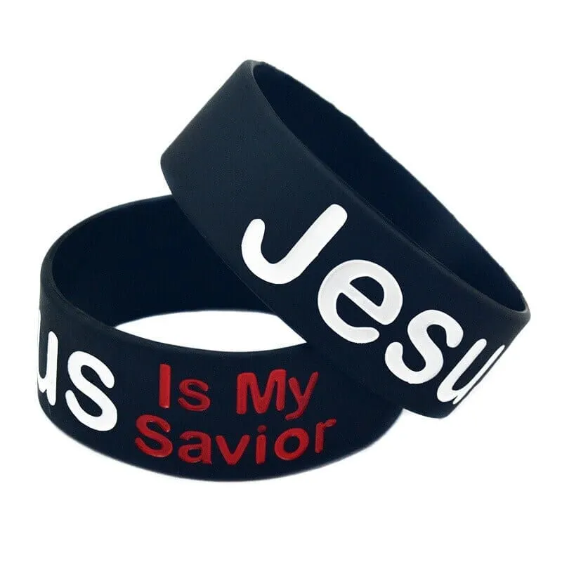 WWJD Fashion Jesus is My Savior Silicone Bracelet