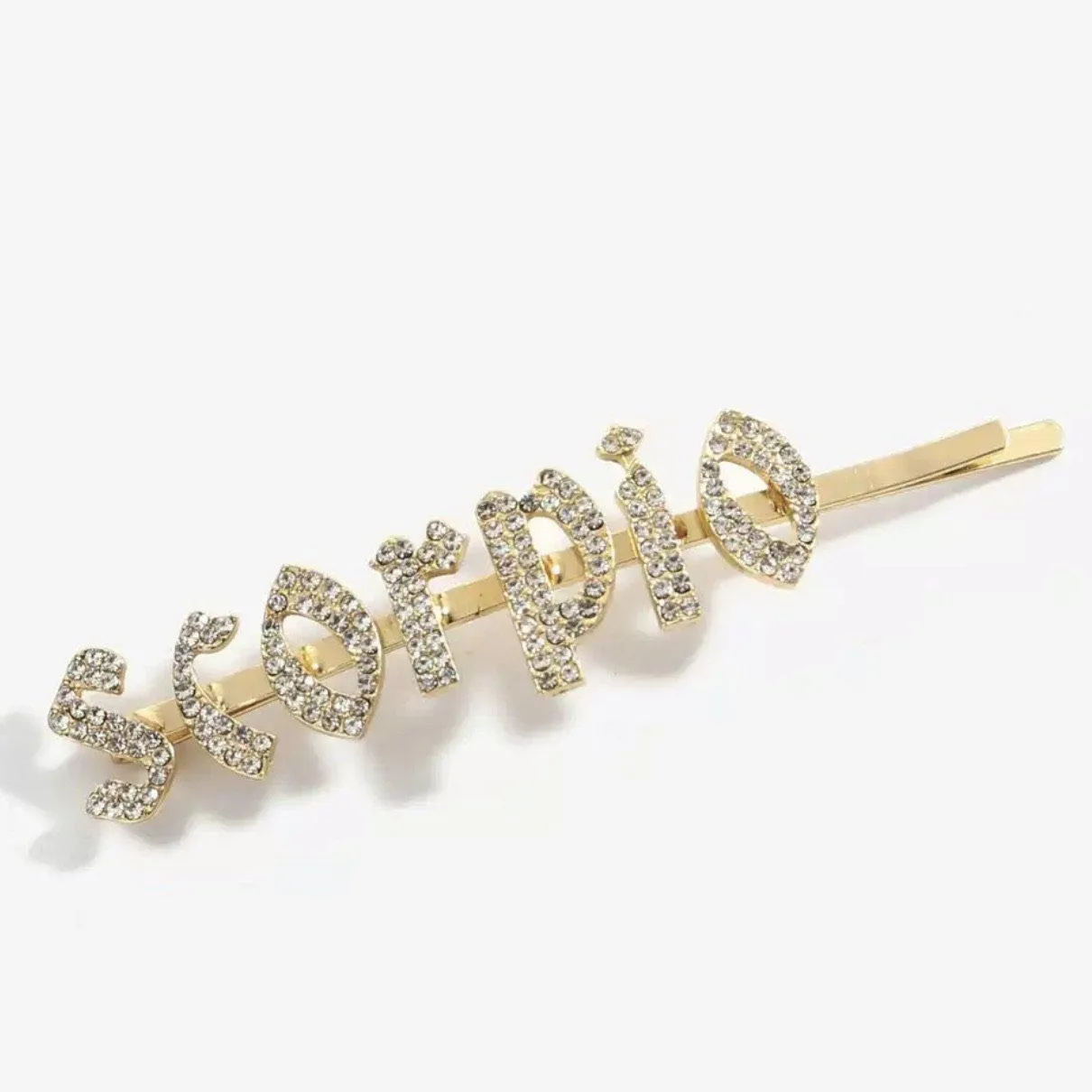 Zodiac Signs   Drippin Glam Savage Hotgirl Rhinestone Hair Pins